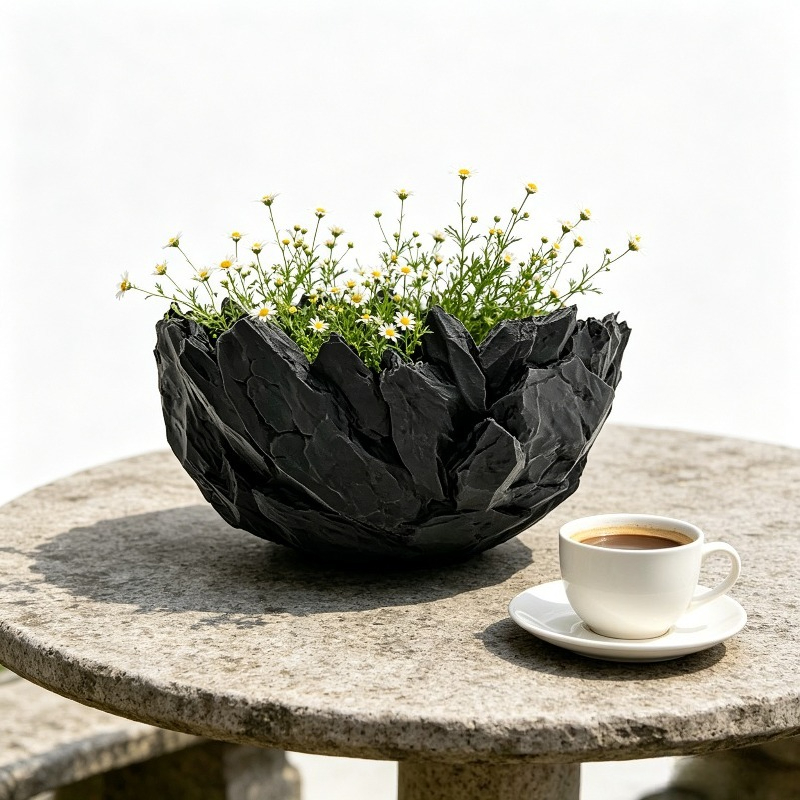 Plantenpot Grote steentextuur  - Echeveria Succulent recensie en prijs
